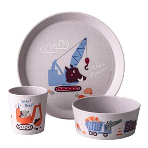 Koziol Connect barnservis 3 delar Lastbilar