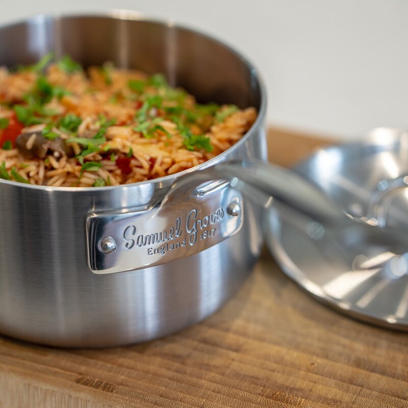 Samuel Groves Classic Stainless kastrull med lock 2 L