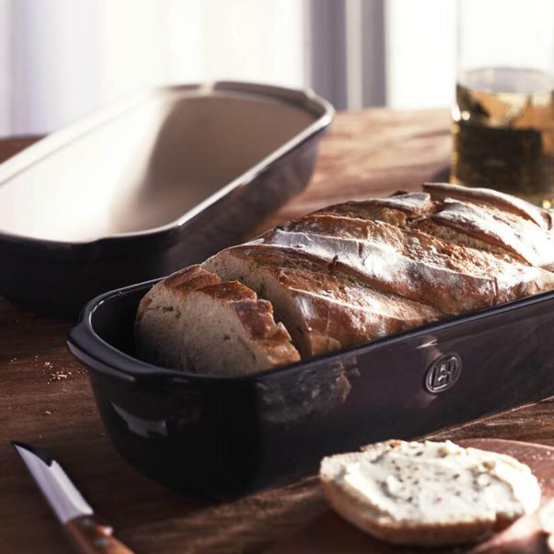 Emile Henry Brödform rektangulär 4,5 L svart