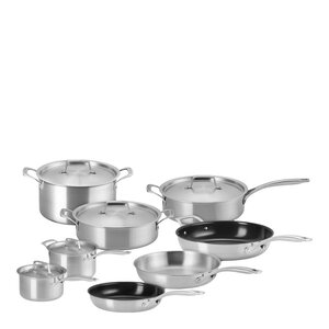 Le Creuset Essential 3-ply Stainless Steel kastrullset 8 delar