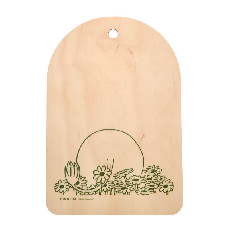 Muurla Mumin skärbräda/serveringsbricka Sommarflört 21x31cm vit