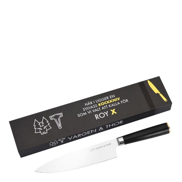 Vargen & Thor Vargavinter Roy kockkniv 20 cm svart