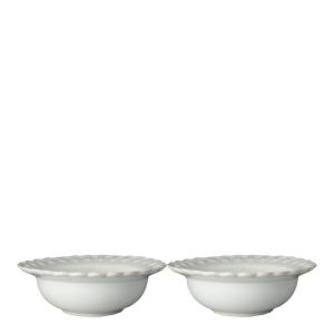 PotteryJo Tulipa Djup tallrik 23 cm 2-pack Vit