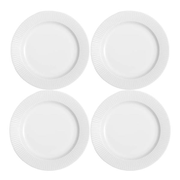 Eva Trio Legio Nova tallrik flat 19 cm 4-pack vit