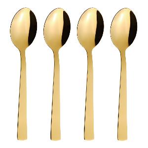 Aida RAW Dessertsked 4-pack Guld