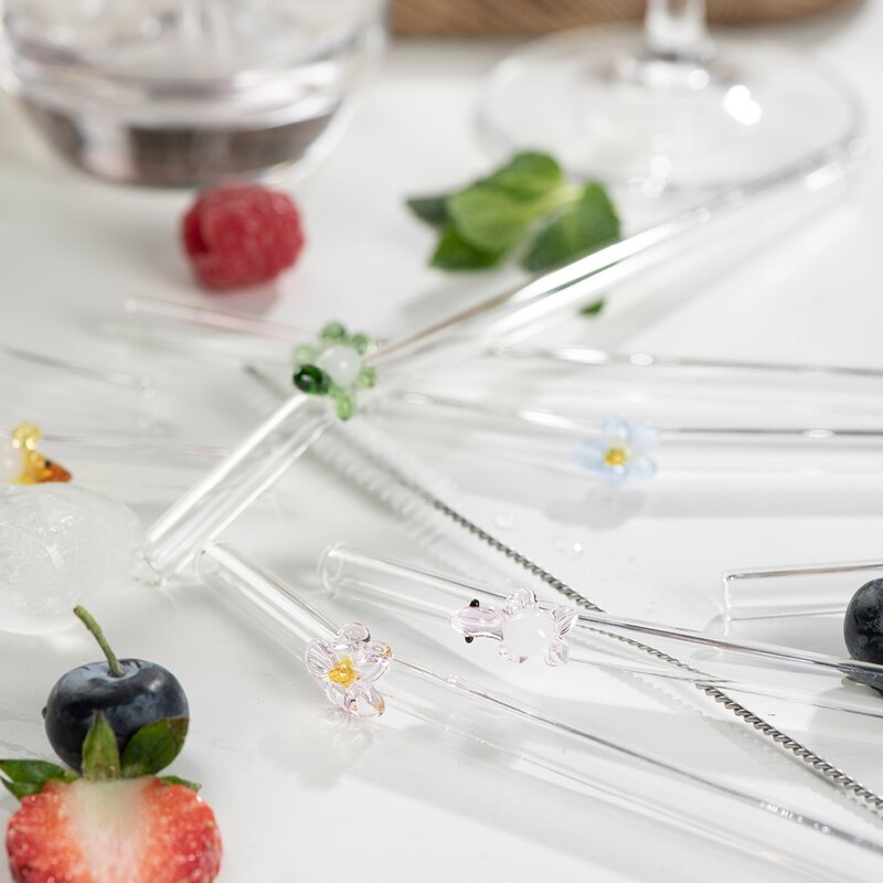 Modern House Fun sugrör 20 cm 4-pack fjäril