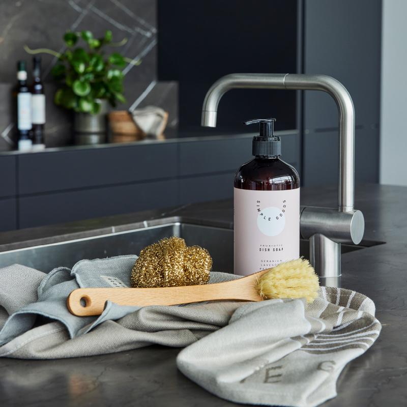 Simple Goods, Wool Diskborste Hård 23 cm Natur - Kitch'n