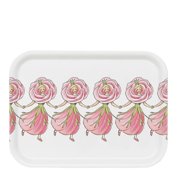 Design House Stockholm Elsa Beskow bricka 20x27 cm rose