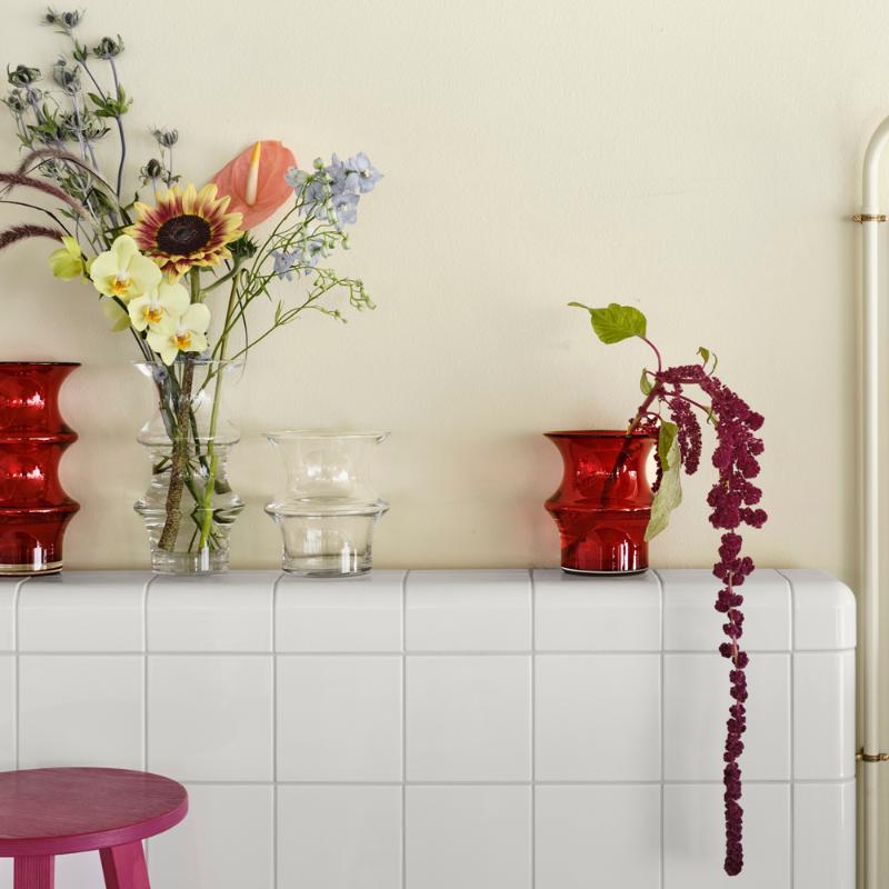 Kosta Boda Pagod Vas 16,7 cm Röd