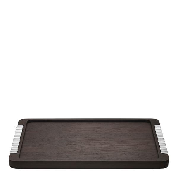 Georg Jensen Bernadotte Bricka Trä Rostfritt 46x28 cm