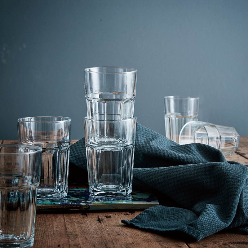 Aida Atelier Granit glas 18 delar 6x36 cl + 6x28 cl + 6x5 cl