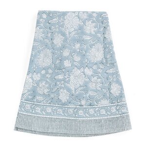 Chamois Indian Rose rund duk Ø160 cm dusty blue