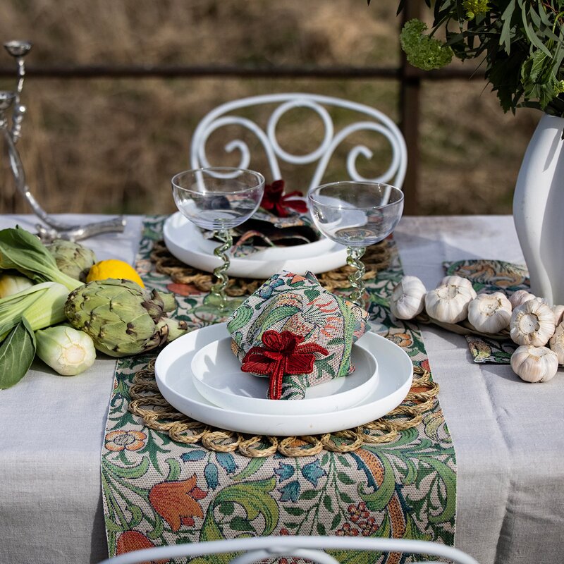 Ekelund William Morris Golden Lily bordslöpare 35x120 cm gul