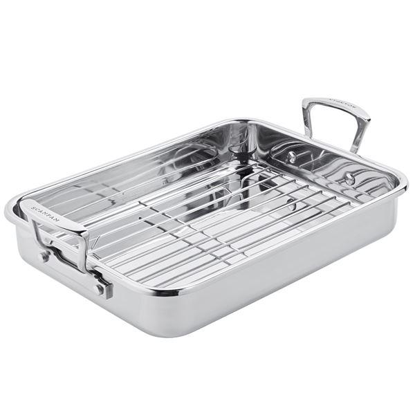 Scanpan Impact långpanna induktion med galler 43,5x28,5 cm