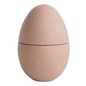 Cooee Bonbonniere Påskägg 18 cm Café au Lait/Shell