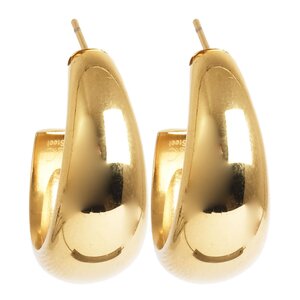 A&C Oslo Steel - Soft Coll örhängen 24 mm guld
