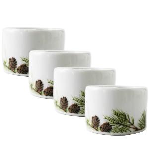 Magnor Nostalgi Servettring 4-pack Vit/Grön