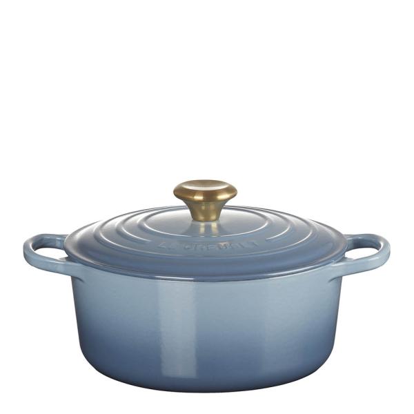 Le Creuset Signature gjutjärnsgryta rund 24 cm 4,2 L Chambray