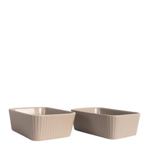 Sagaform Flora Ugnsformar 12 cm 2-pack Beige