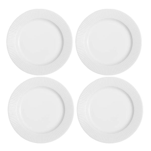 Eva Trio Legio Nova tallrik flat 25 cm 4-pack vit