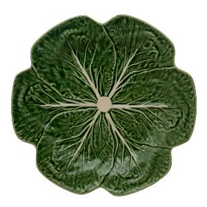 Bordallo Pinheiro Cabbage Tallrik Kålblad 26,5 cm Grön 