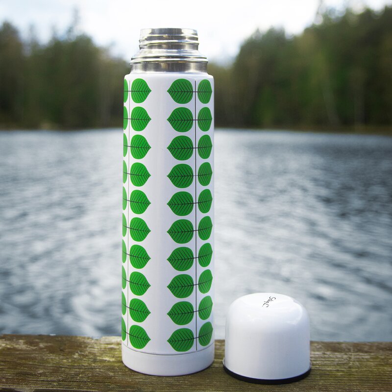 Pluto Berså termos 0,75 L vit/grön