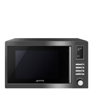 SMEG Mikrovågsugn MOE25B Svart/Rostfritt Stål