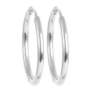 A&C Oslo Steel - Essentials örhängen medium 25 mm silver