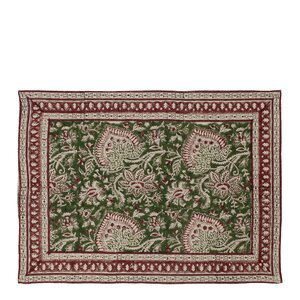 Chamois Oriental bordstablett i linne 37x50 cm 2-pack grön